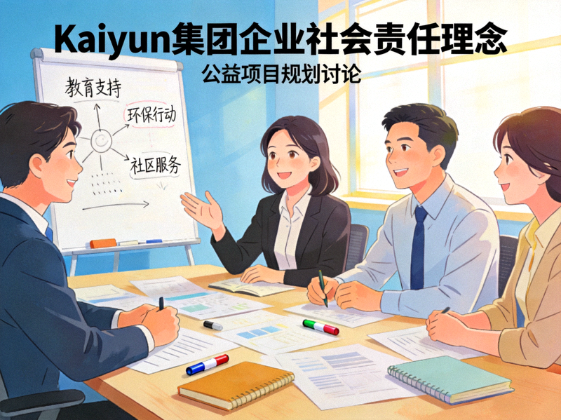 Kaiyun集团企业社会责任理念展示 - 团队讨论公益项目规划