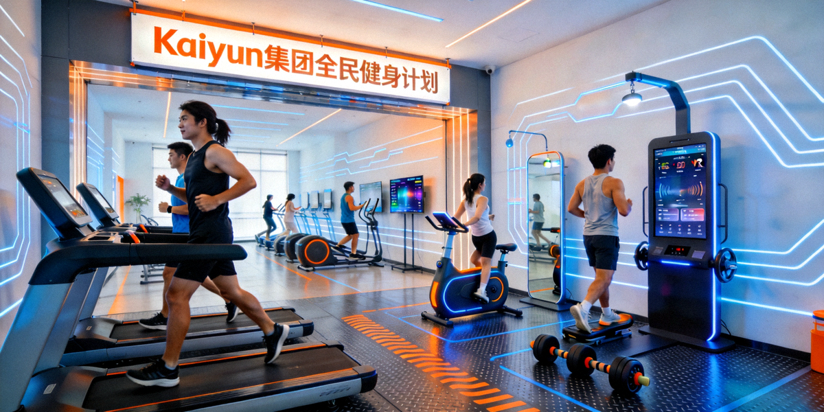 Kaiyun集团全民健身计划实施场景 - 人们在现代化智能健身房中锻炼