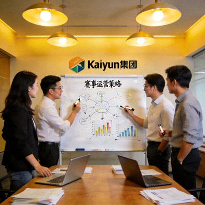 Kaiyun集团运营团队在会议室讨论赛事运营策略 - 团队成员在白板前进行头脑风暴